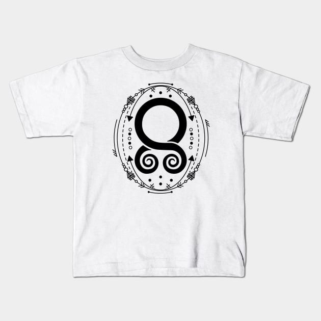 The Troll Cross | Norse Pagan Symbol Kids T-Shirt by CelestialStudio